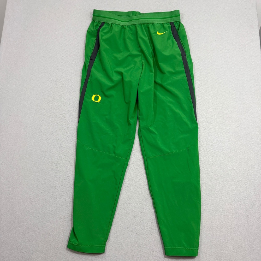 Nike Pants Mens XL Green Oregon Ducks Dri-Fit Sideline Tapered Training Joggers